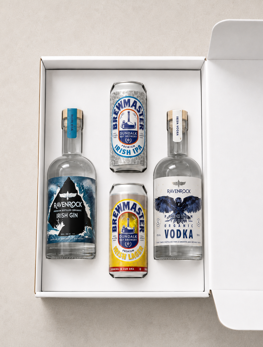 Gin and Vodka Gift Box with Ravenrock Spirits and Brewmaster Beer