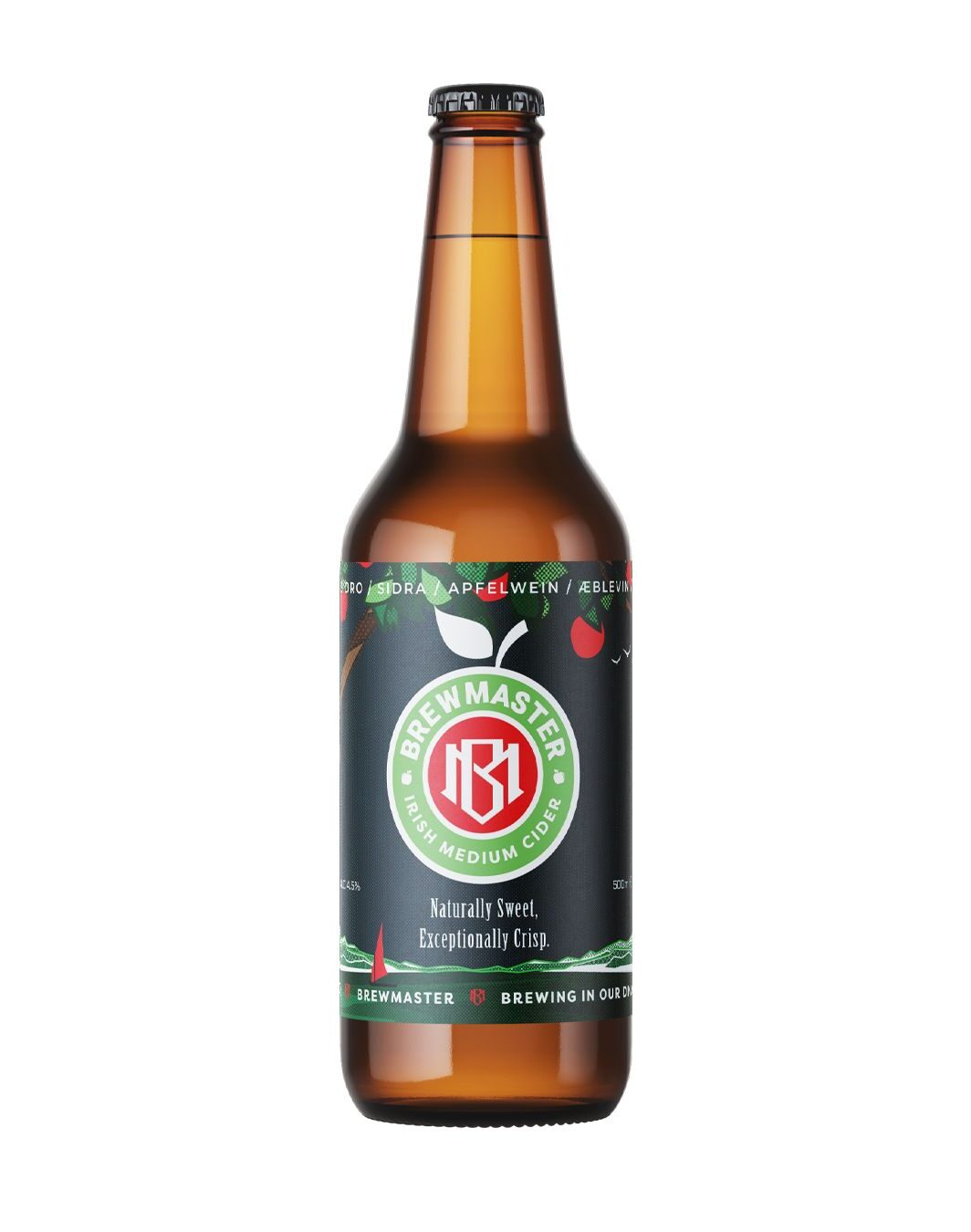 BREWMASTER MEDIUM DRY CIDER 4.5% 12 X 500ML (case)